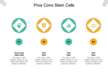 Pros cons stem cells ppt powerpoint presentation gallery graphic images cpb