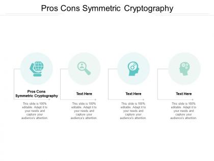 Pros cons symmetric cryptography ppt powerpoint presentation slides show cpb