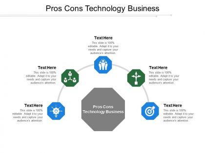 Pros cons technology business ppt powerpoint presentation ideas example topics cpb