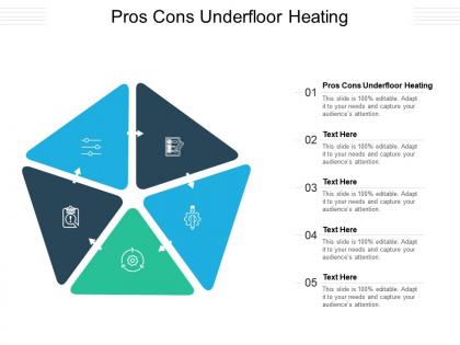 Pros cons underfloor heating ppt powerpoint presentation slides vector cpb