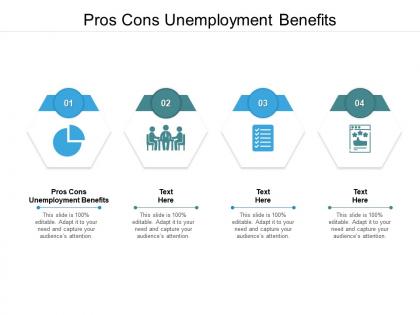 Pros cons unemployment benefits ppt powerpoint presentation images cpb