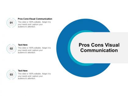 Pros cons visual communication ppt powerpoint presentation ideas display cpb