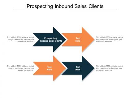 Prospecting inbound sales clients ppt powerpoint presentation diagram lists cpb