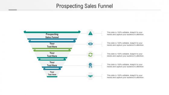 Prospecting sales funnel ppt powerpoint presentation portfolio demonstration cpb