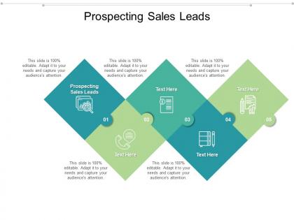 Prospecting sales leads ppt powerpoint presentation infographic template maker cpb