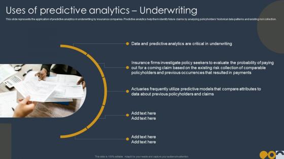 Prospective Analysis Uses Of Predictive Analytics Underwriting Ppt Microsoft