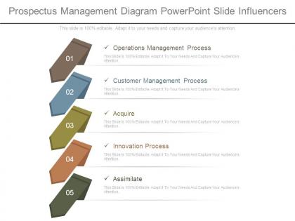 Prospectus management diagram powerpoint slide influencers