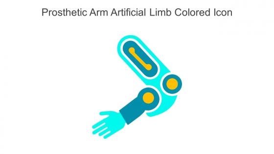 Prosthetic Arm Artificial Limb Colored Icon In Powerpoint Pptx Png And Editable Eps Format