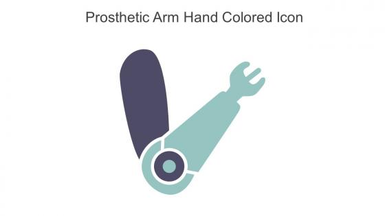 Prosthetic Arm Hand Colored Icon In Powerpoint Pptx Png And Editable Eps Format