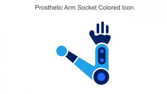 Prosthetic Arm Socket Colored Icon In Powerpoint Pptx Png And Editable Eps Format