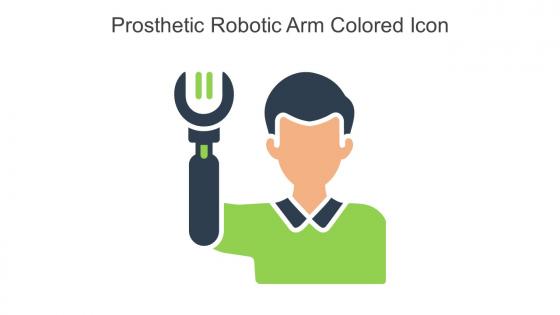 Prosthetic Robotic Arm Colored Icon In Powerpoint Pptx Png And Editable Eps Format