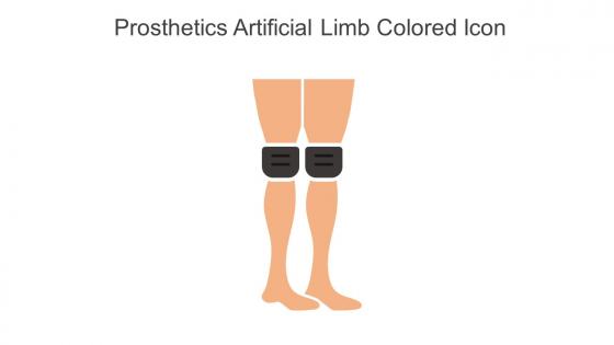 Prosthetics Artificial Limb Colored Icon In Powerpoint Pptx Png And Editable Eps Format