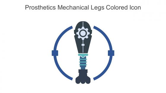 Prosthetics Mechanical Legs Colored Icon In Powerpoint Pptx Png And Editable Eps Format