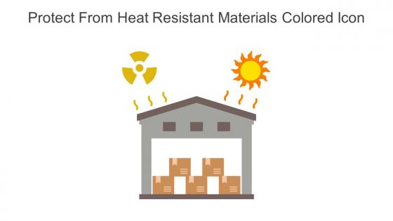 Protect From Heat Resistant Materials Colored Icon In Powerpoint Pptx Png And Editable Eps Format