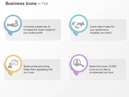 Protect money business deal business growth chart search ppt icons graphics