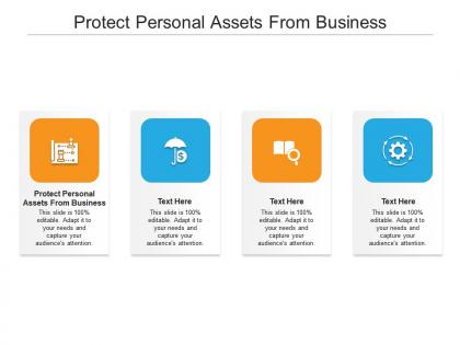 Protect personal assets business ppt powerpoint presentation show infographic template cpb