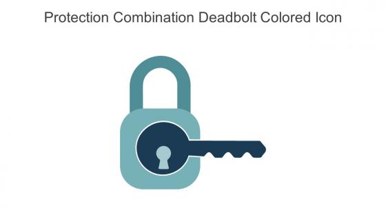 Protection Combination Deadbolt Colored Icon In Powerpoint Pptx Png And Editable Eps Format
