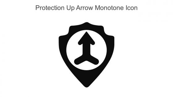 Protection Up Arrow Monotone Icon In Powerpoint Pptx Png And Editable Eps Format
