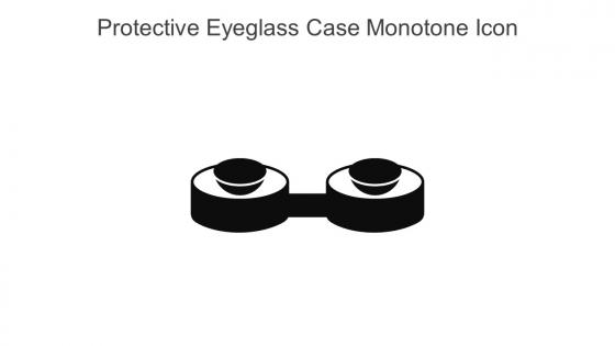 Protective Eyeglass Case Monotone Icon In Powerpoint Pptx Png And Editable Eps Format