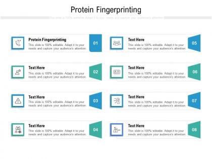 Protein fingerprinting ppt powerpoint presentation pictures visuals cpb