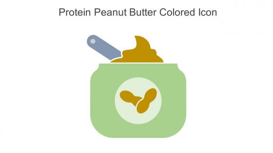 Protein Peanut Butter Colored Icon In Powerpoint Pptx Png And Editable Eps Format