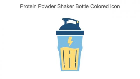 Protein Powder Shaker Bottle Colored Icon In Powerpoint Pptx Png And Editable Eps Format
