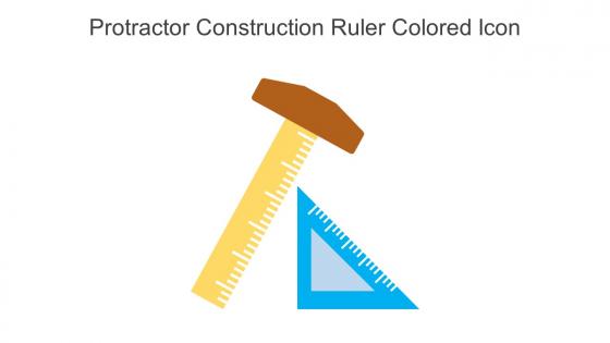 Protractor Construction Ruler Colored Icon In Powerpoint Pptx Png And Editable Eps Format