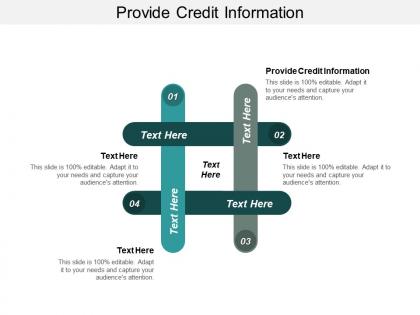 Provide credit information ppt powerpoint presentation icon outline cpb