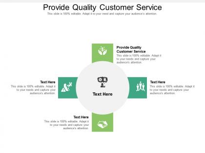 Provide quality customer service ppt powerpoint presentation professional inspiration cpb