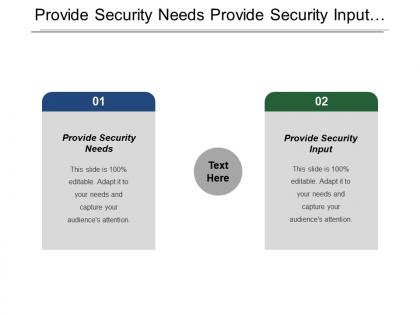 Provide security needs provide security input monitor security poster