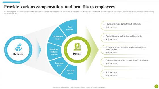 Provide Various Compensation And Benefits To Employees Strategies To Improve Diversity DTE SS