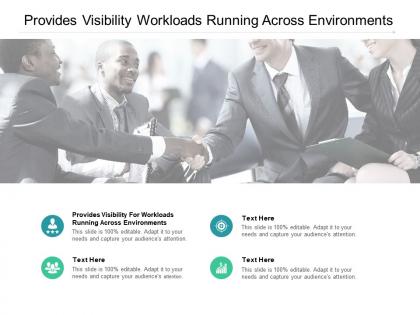 Provides visibility workloads running across environments ppt powerpoint icon cpb