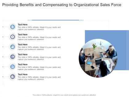 Providing benefits and compensating to organizational sales force infographic template