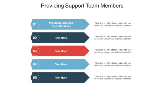 Providing support team members ppt powerpoint presentation model templates cpb