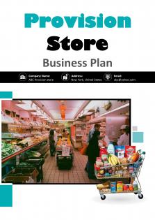 Provision Store Business Plan A4 Pdf Word Document