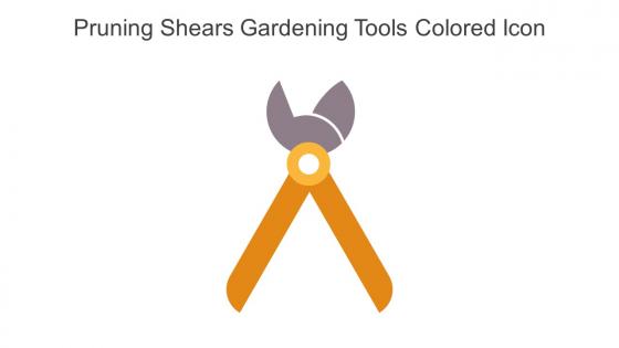 Pruning Shears Gardening Tools Colored Icon In Powerpoint Pptx Png And Editable Eps Format