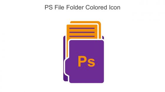 PS File Folder Colored Icon In Powerpoint Pptx Png And Editable Eps Format