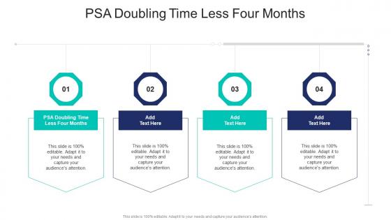 PSA Doubling Time Less Four Months In Powerpoint And Google Slides Cpb