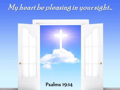Psalms 19 14 my heart be pleasing powerpoint church sermon