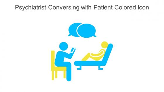 Psychiatrist Conversing With Patient Colored Icon In Powerpoint Pptx Png And Editable Eps Format