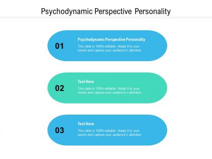 Psychodynamic perspective personality ppt powerpoint presentation outline show cpb