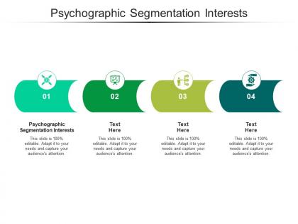 Psychographic segmentation interests ppt powerpoint presentation themes cpb
