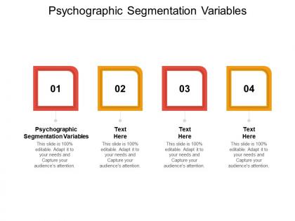Psychographic segmentation variables ppt powerpoint presentation show format cpb