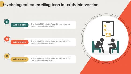 Psychological Counselling Icon For Crisis Intervention
