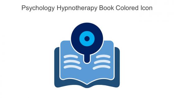 Psychology Hypnotherapy Book Colored Icon In Powerpoint Pptx Png And Editable Eps Format