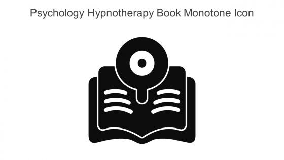 Psychology Hypnotherapy Book Monotone Icon In Powerpoint Pptx Png And Editable Eps Format