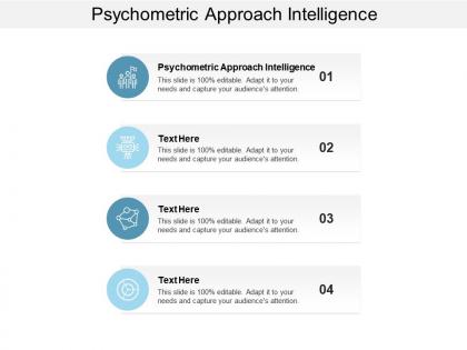 Psychometric approach intelligence ppt powerpoint presentation inspiration layouts cpb