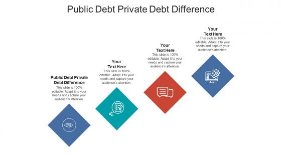 Public debt private debt difference ppt powerpoint presentation infographics backgrounds cpb