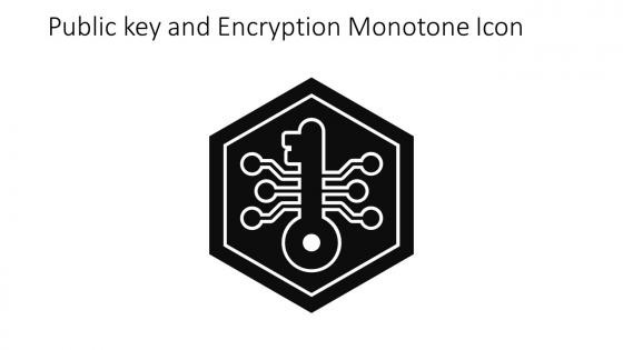 Public Key And Encryption Monotone Icon In Powerpoint Pptx Png And Editable Eps Format