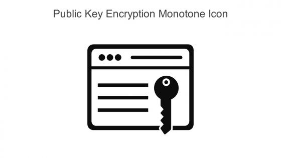 Public Key Encryption Monotone Icon In Powerpoint Pptx Png And Editable Eps Format